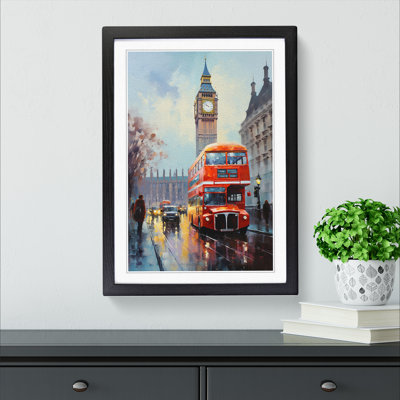 London Impressionism - Single Picture Frame Print on Wood