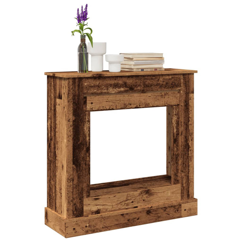 Fireplace Surround 35.4X11.8X35.4" Engineered Wood, Old Wood