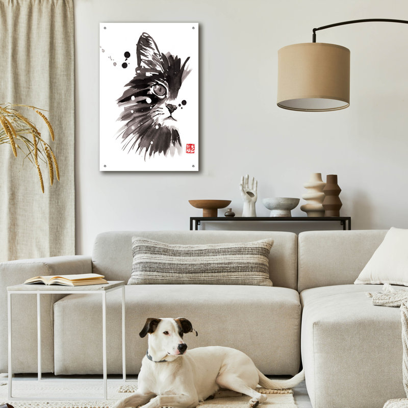 «Half Cat» par Pechane, H 36 po x l 24 po
