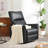 Rocking Recliner Chair,360 ° Swivel Nursery Rocking Chair,Glider Chair,Modern Small Rocking Swivel Recliner Chair For Bedroom,Living Room Chair Home Theater Seat,Side Pocket-490220711