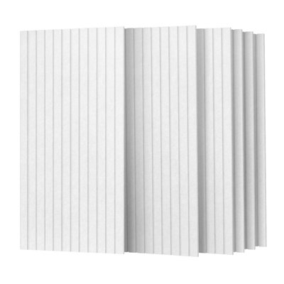 Paquet de 6 panneaux muraux insonorisants de 24 po x 12 po x 0,4 po pour panneaux muraux insonorisants à haute densité MagicubEtic Panneaux muraux à lattes 3D pour murs et plafonds 