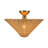 Bridgette Rattan Semi Flush Mount-113873875