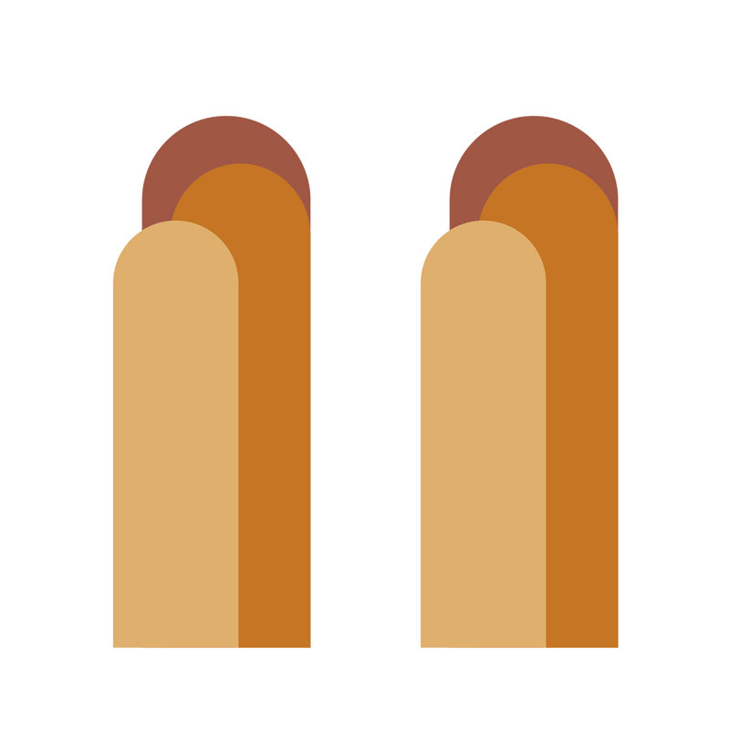 2 pièces, 5 pièces, 5 pièces, Brun