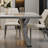 Modern Simple Family Dining Table Sets 4 - Person Double Pedestal Dining Set-101945781