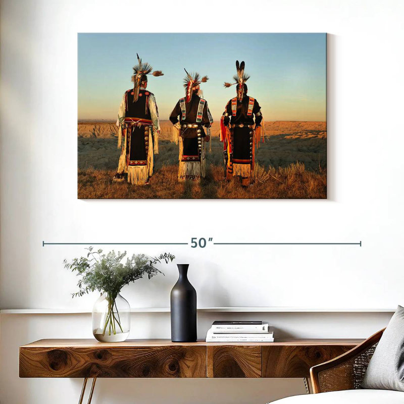 Indiens Lelar Lakota du Dakota du Sud, H 26 po x l 39 po
