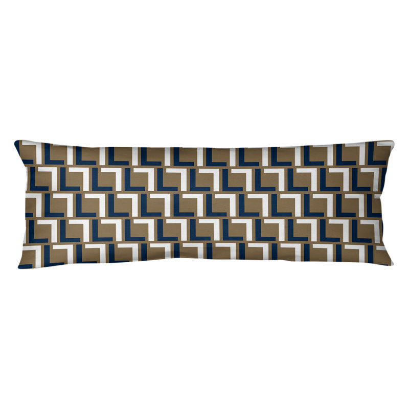 Polyester Medium Pillow, Polyester, Millennium Blue/White/New Century Gold