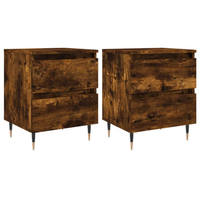 Solley 40cm W Iron Bedside Table