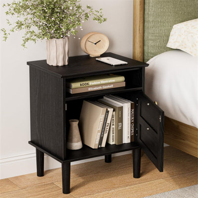 29cm W Manufactured Wood Bedside Table