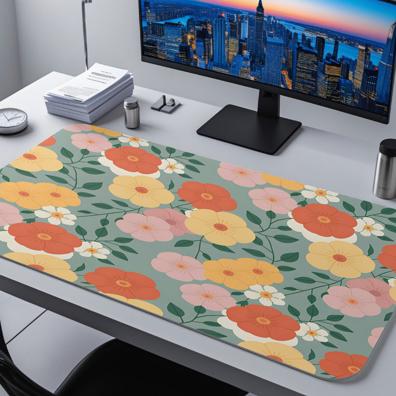 Polyester Desk Pad, 14.4x12.1