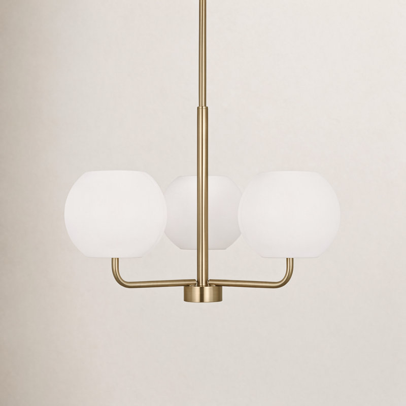 Lustre 3 lumières Jorund, Or, Non