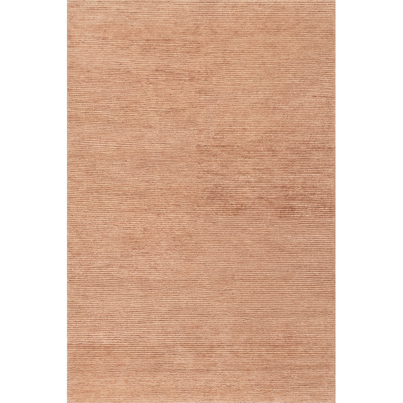 Ramsey Rose Quartz Hand Knotted Wool Rug, Rectangle 9'6" x 13'6"