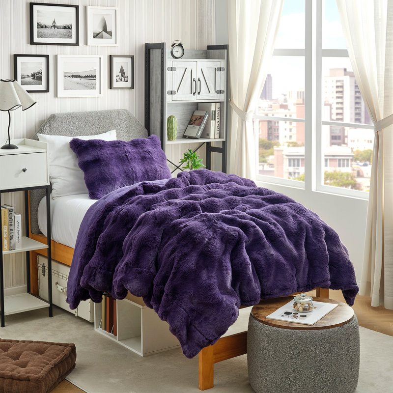 Snowball® Giant - Coma Inducer® Alaskan King Comforter Set - Puffy Purple, Alaskan King Comforter + 4 King Shams, Purple