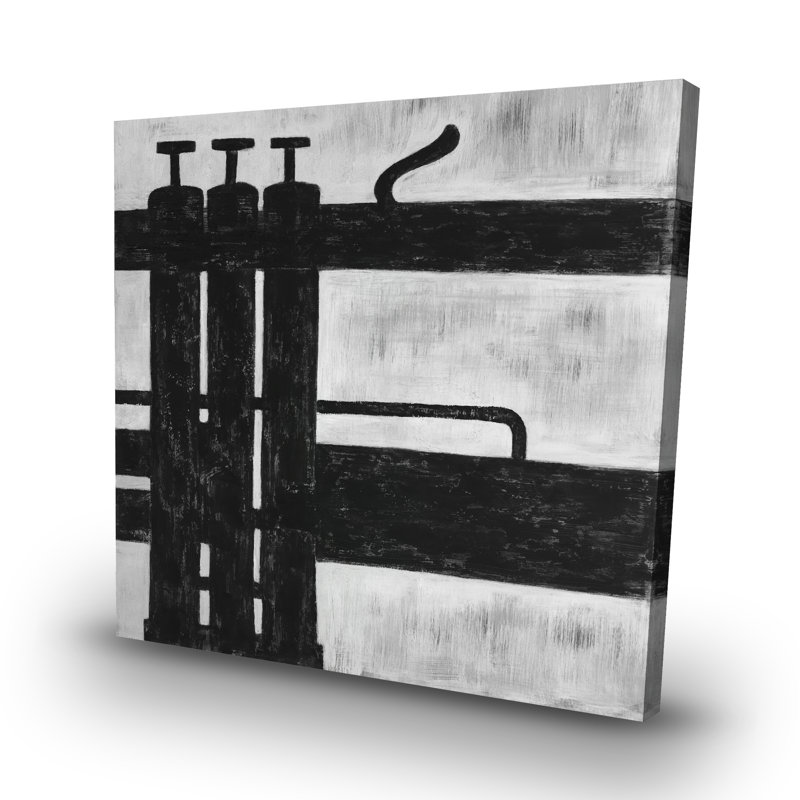 Trumpet pistons - 32"x32" art on canvas