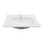Plateau de meuble-lavabo simple blanc 24 po x 19,7 po avec 1 trou de robinet et trop-plein (lavabo seulement)