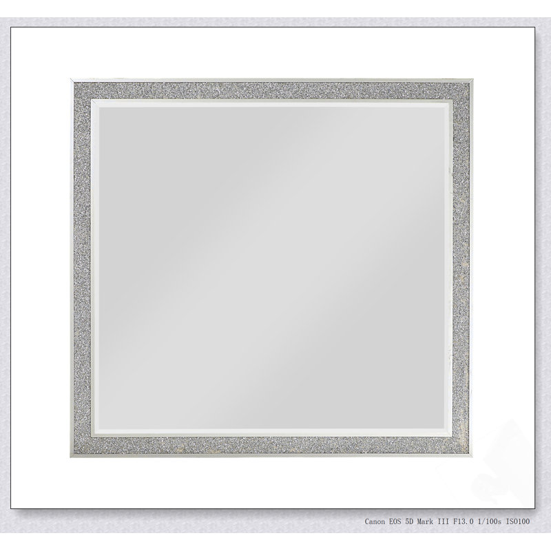 Sliverfluff miroir et miroir, conception élégante non biseautée avec une construction durable pour les intérieurs modernes