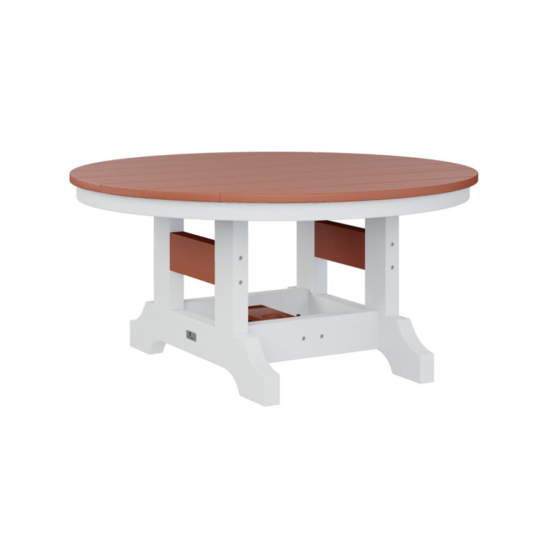 Table de conversation berlinoise berlinoise classique Berlin, H 18,5 po x l 38 po x P 38 po, Orange mangue