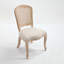 Chaises rembourrées avec dossier en T en rotin naturel