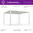 PURPLE LEAF 12' x 12' LED Louvered Pergola with Adjustable Roof Aluminum Hardtop Gazebo for Patio Deck Backyard，White-104681452