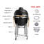 Ajooni 130cm Kamado Charcoal BBQ-1007823071