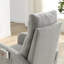 Chaise berçante moderne avec accoudoirs de salon à dossier haut l 27,6 po et 2 poches latérales-1835178487