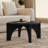 30'' Wide Wood Coffee Table With Cross Leg-976907571
