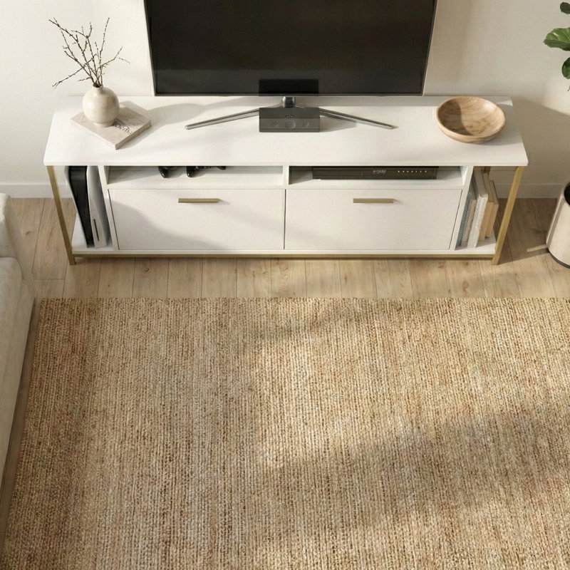 Omar 63" TV Stand for TVs up to 75", White