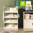 Arlease 4 Tier Kids Bookshelf and Book Storage, Organizer with Two Hooks