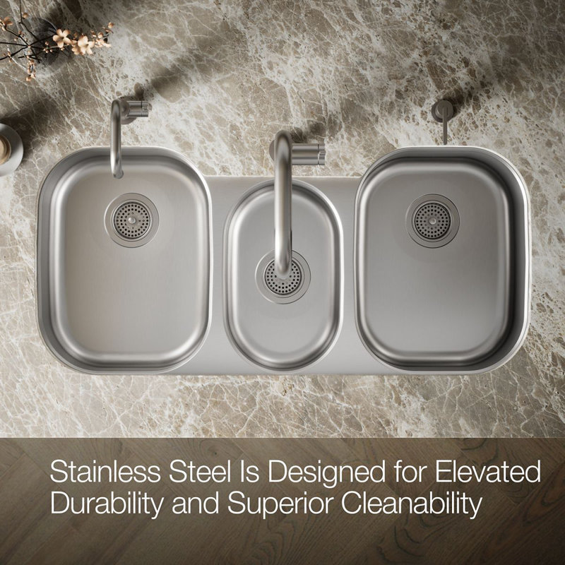 Undertone® 41-5/8" L x 20-1/8" W Drop-In Kitchen Sink
