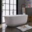 Baignoire de trempage autoportante en acrylique 67 po