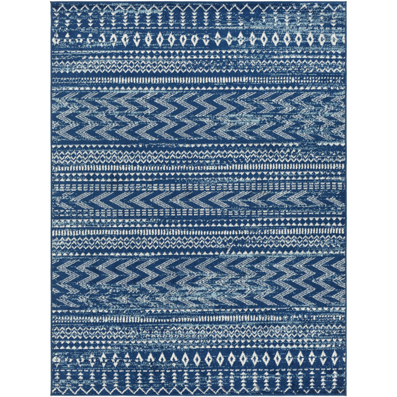 Hokuto Geometric Indoor Rug, Rectangle 5'3" x 7'