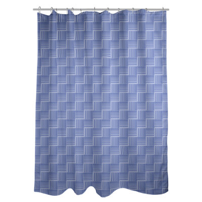 Rideau de douche simple basketweave rayures classic
