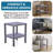 Plastic Modular Shelf Unit 2 Tiers, Grey-232128095
