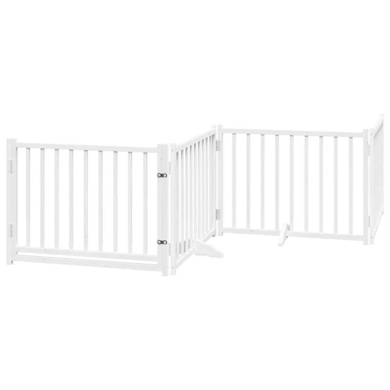 Talala Solid Wood Dog House Door, 60cm H x 320cm W x 2cm D, White