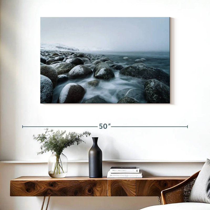 Plage rocheuse Gillard Winter, H 26 po x l 39 po