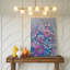 Toile, composition florale éthérée onirique avec un ensemble dense de fleurs murales pastel douces, y compris des roses délicates-988479305