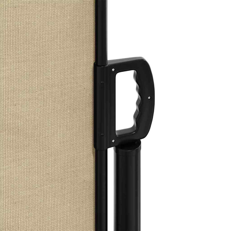 Vidaxl Retractable Side Awning, Beige, 86.6" x 236.2"