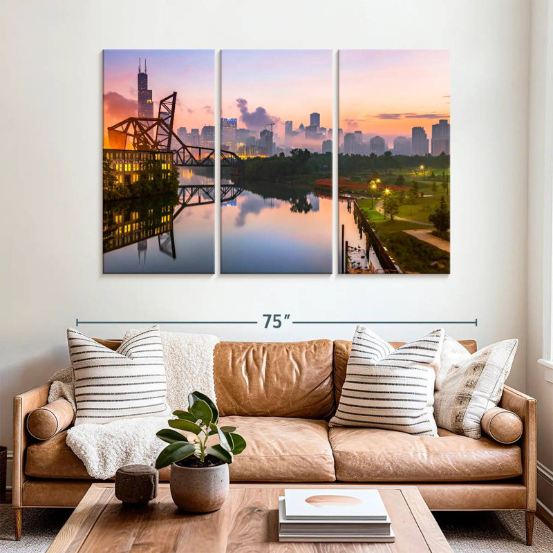 Rorry St. Charles Bridge Chicago, 42" H x 65" W