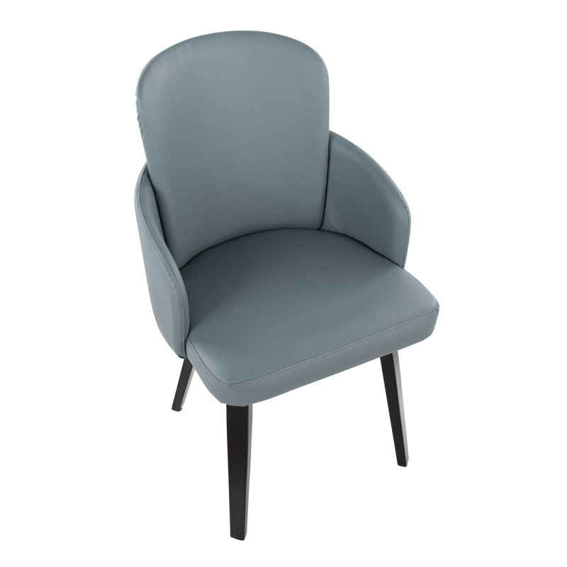 Fauteuil rembourré brun clair, gris