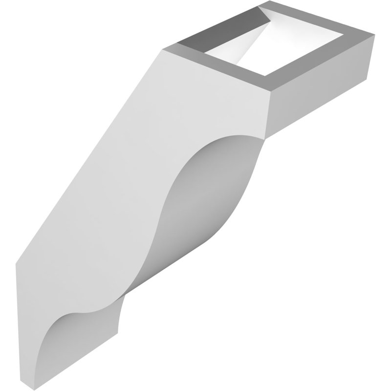 Attelle de genou en PVC de qualité architecturale Funston, H 10 po x l 3 po x P 6 po