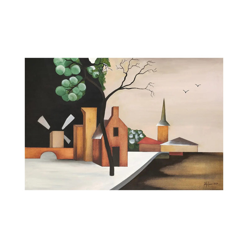 The Last Snow by Alexander Trifonov - Wrapped Canvas Painting, 66.04cm H x 101.6cm W x 1.91cm D