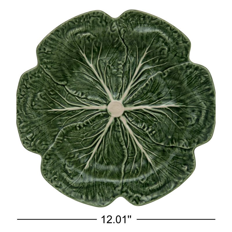 Set of 4 Cabbage Chargers, Green