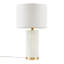 Lampe de table texturée à pois, pour l'intérieur, 14 po de diamètre x H 25,5 po, lampe de table