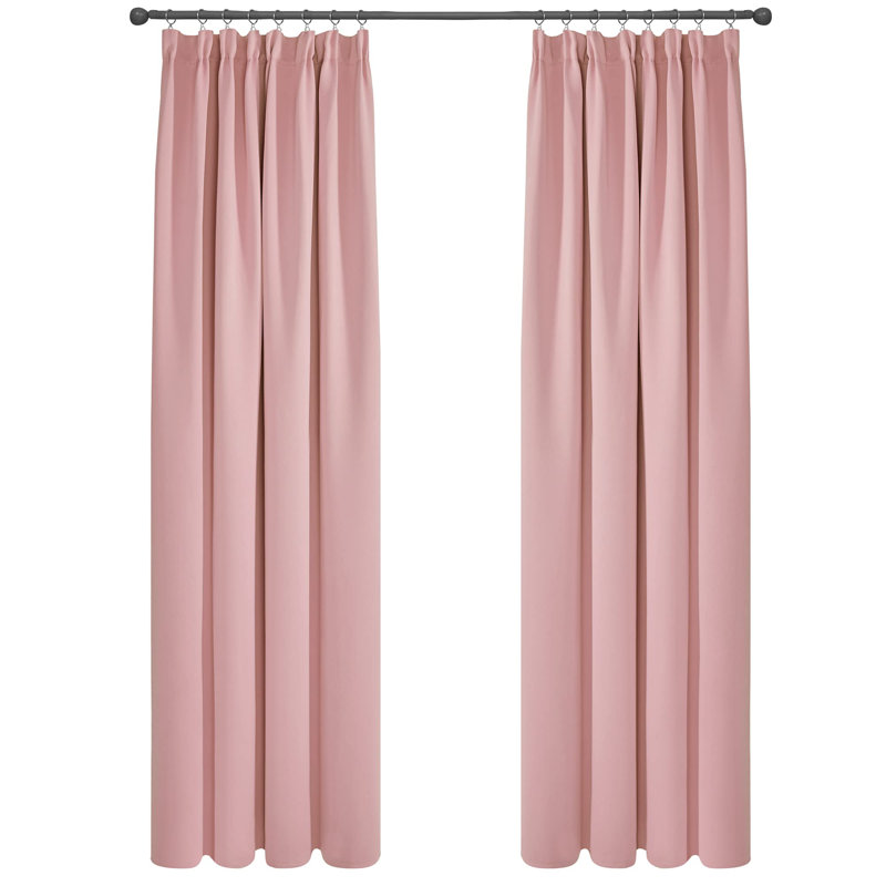 Rahkiem Blackout Curtain Pair, 55cm Width x 245cm Drop