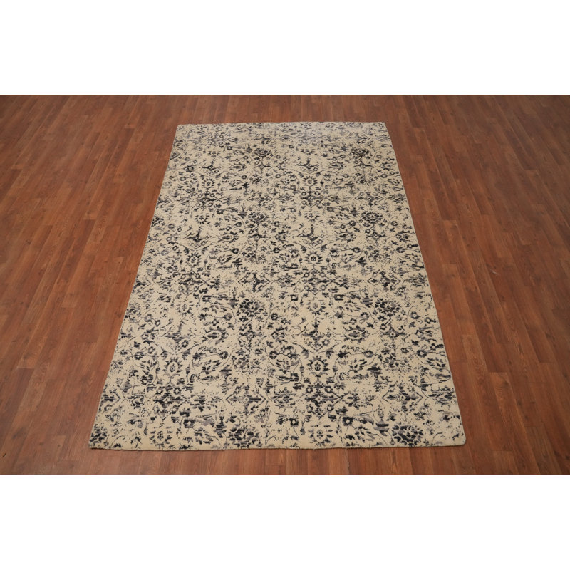 Tapis de salon moderne et abstrait 5 x 8