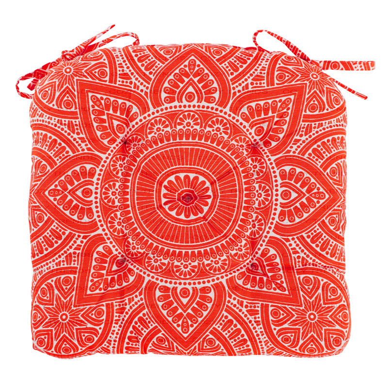 Coussin de coussin d'intérieur, Rouge, H 16 po x l 16 po
