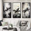 «Avion monochromatique planant» - 3 pièces-840901771-840901772