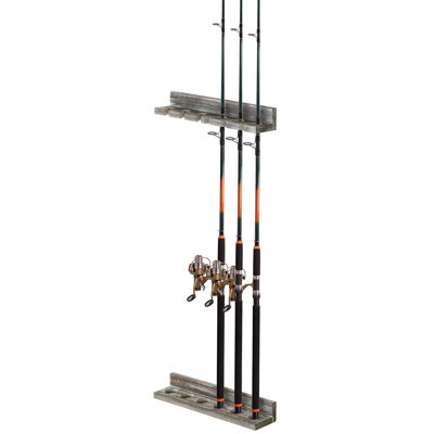 Wood Fishing Rack