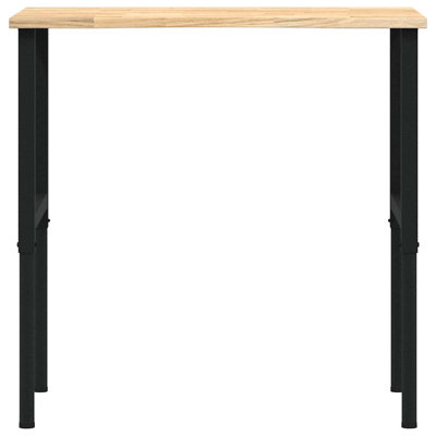 Solid Wood Top Height-Adjustable Workbench