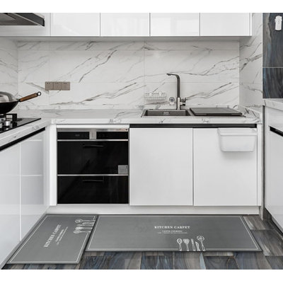 Abstract Water Resistant Anti-Fatigue Non-Skid Kitchen Mat