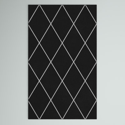 Tapis noir / blanc Birute